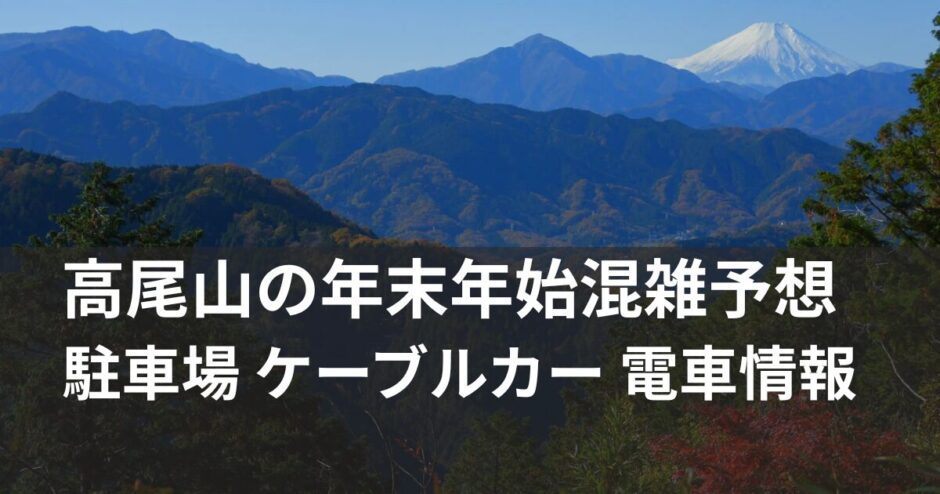 高尾山の年末年始混雑予想|駐車場・ケーブルカーから電車情報まで