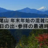 高尾山の年末年始混雑ガイド|初日の出・参拝の最適時間は?