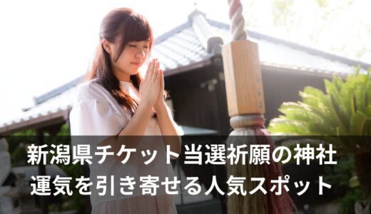 新潟でチケット当選祈願できる神社7選｜ライブ・推し活必勝ガイド